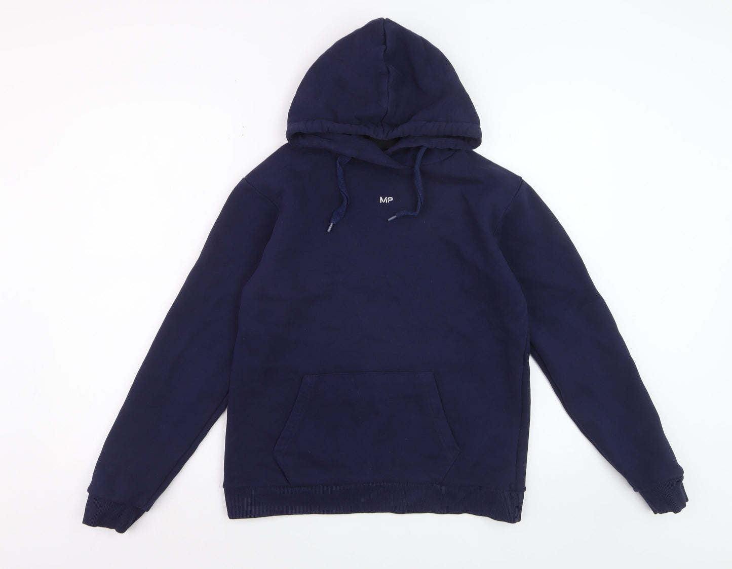 MP Mens Blue Pullover Hoodie Size S Regular Fit Long Sleeve
