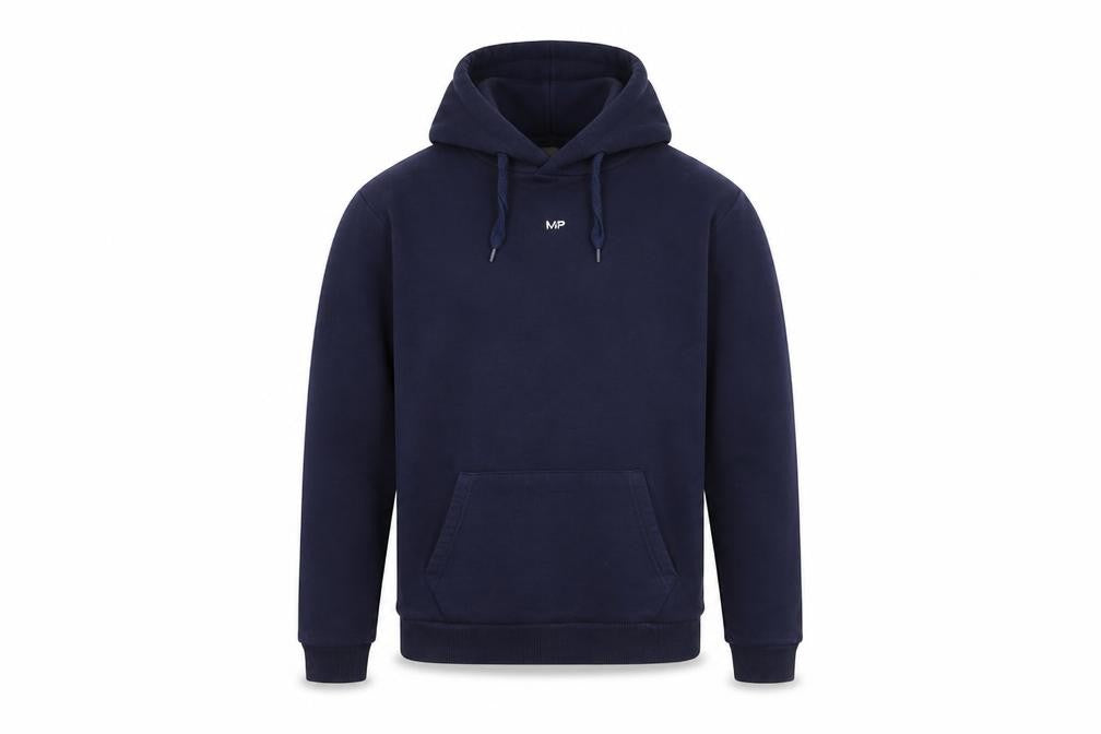 Myprotein Mens Blue Pullover Hoodie Size S Regular Fit Long Sleeve