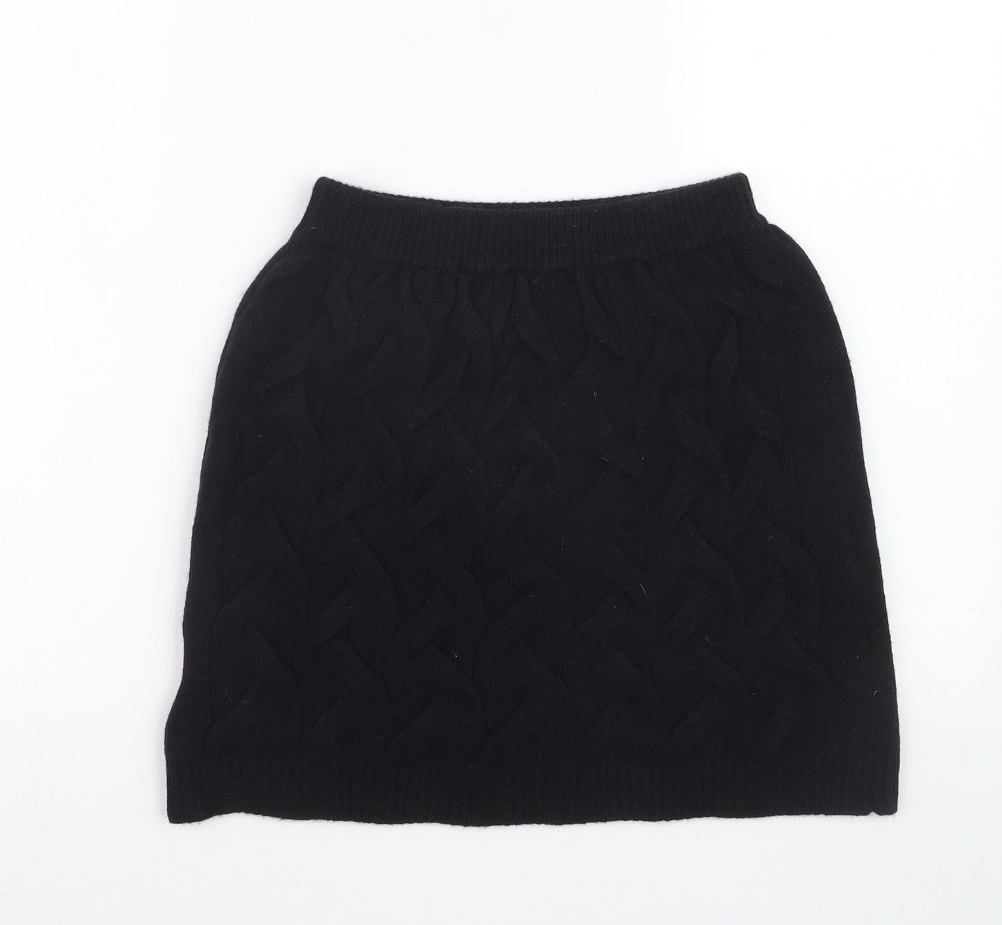 Apéa Women's Black Knit Short Pencil Skirt Size M
