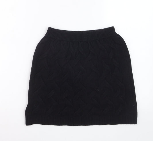 Apéa Women's Black Knit Short Pencil Skirt Size M
