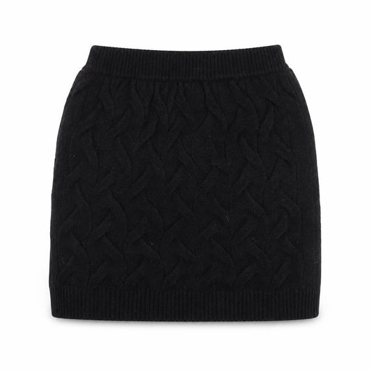 Apéa Women's Black Knit Short Pencil Skirt Size M