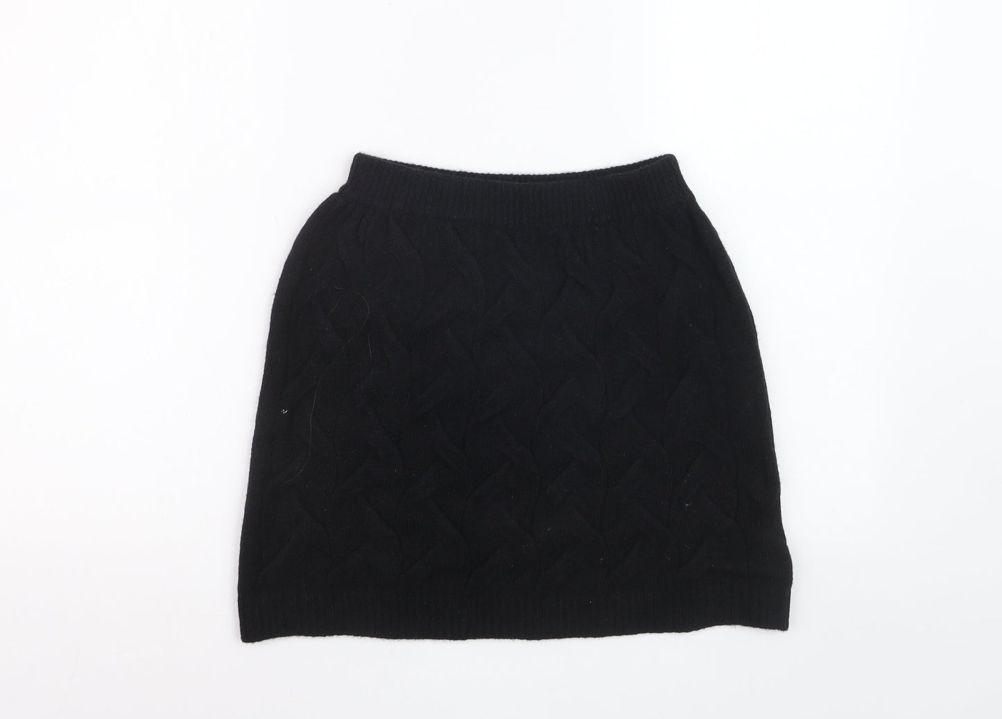 Apéa Women's Black Knit Short Pencil Skirt Size M