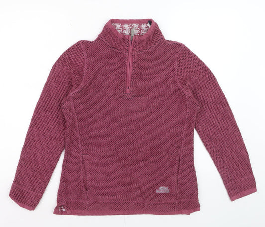 Prewornwholesale purple cropped slim fit active T-shirt with short sleeves and a high neckline.