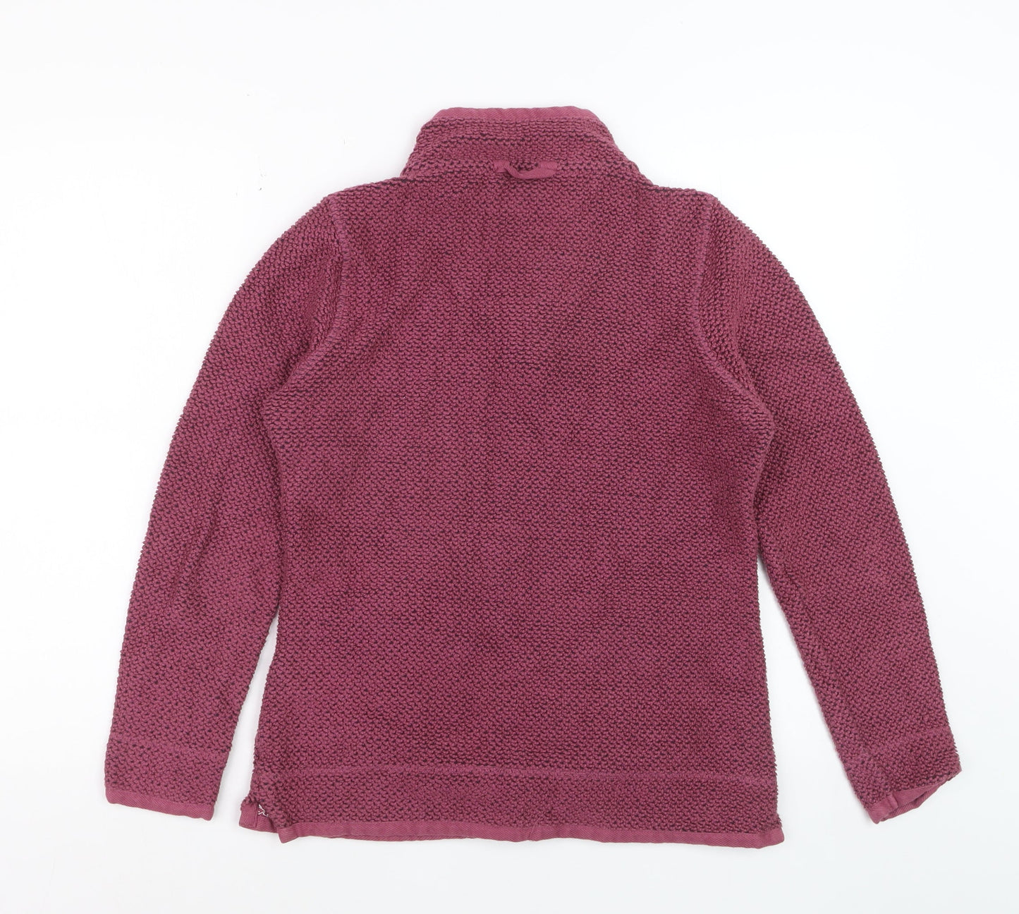 Weird Fish Womens Crushed Berry 1/4 Zip Pullover Sweatshirt Size 10