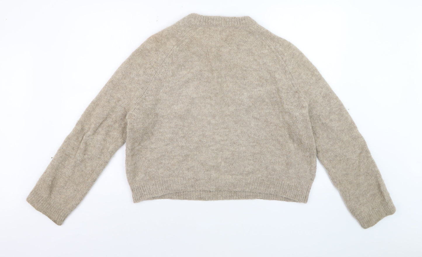 Samsøe Samsøe Women’s Beige Alpaca Crew Neck Pullover Jumper Size S