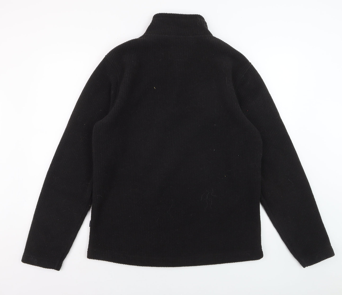 Weird Fish Men's Black Fleece 1/4 Zip Pullover Sweatshirt M