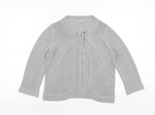 Marks and Spencer Per Una Women's Grey Size 12 Cardigan Jumper