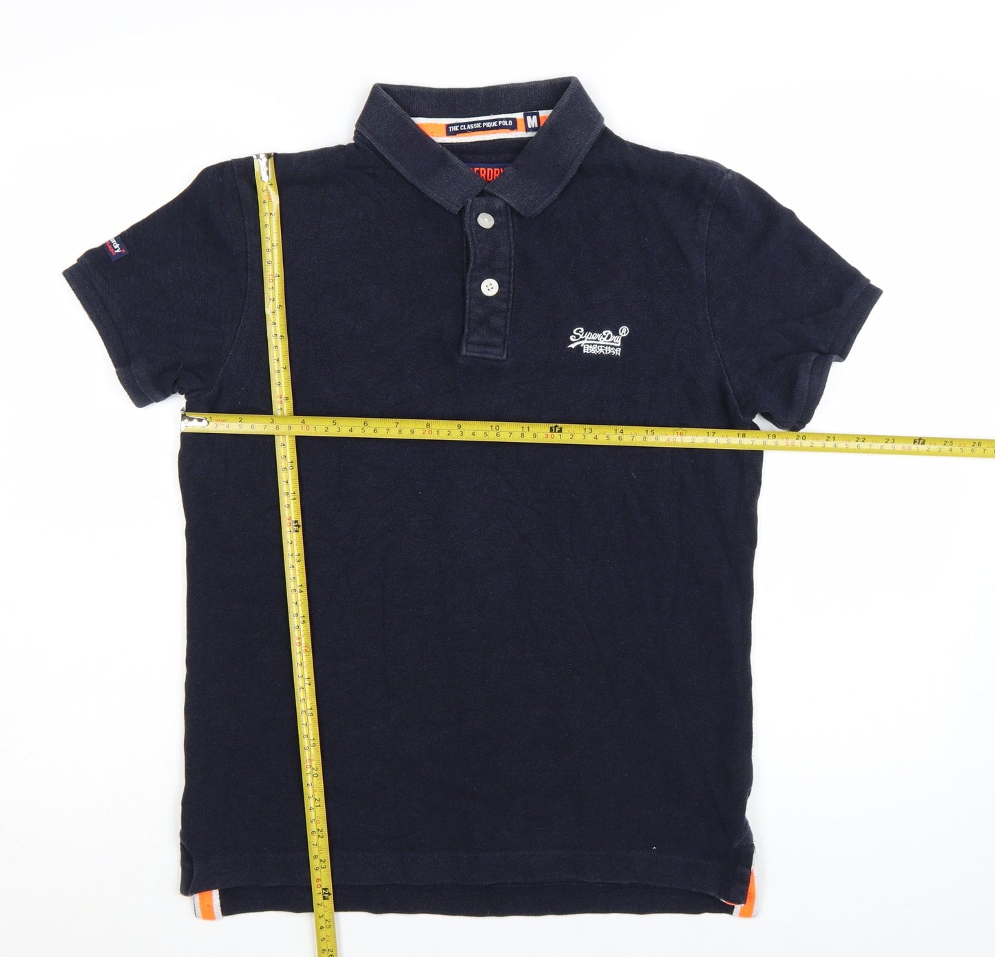 Superdry Men's Black Classic Pique Polo Shirt Size M