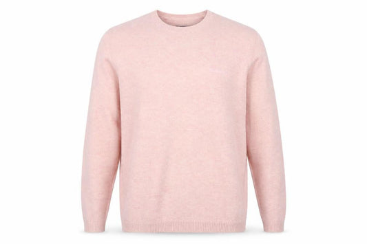 Ben Sherman Men's Pink Lambswool Crew Neck Jumper Size L