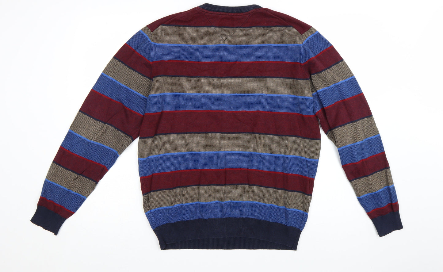 Casa Moda Men's Multicoloured Striped Cotton Jumper L