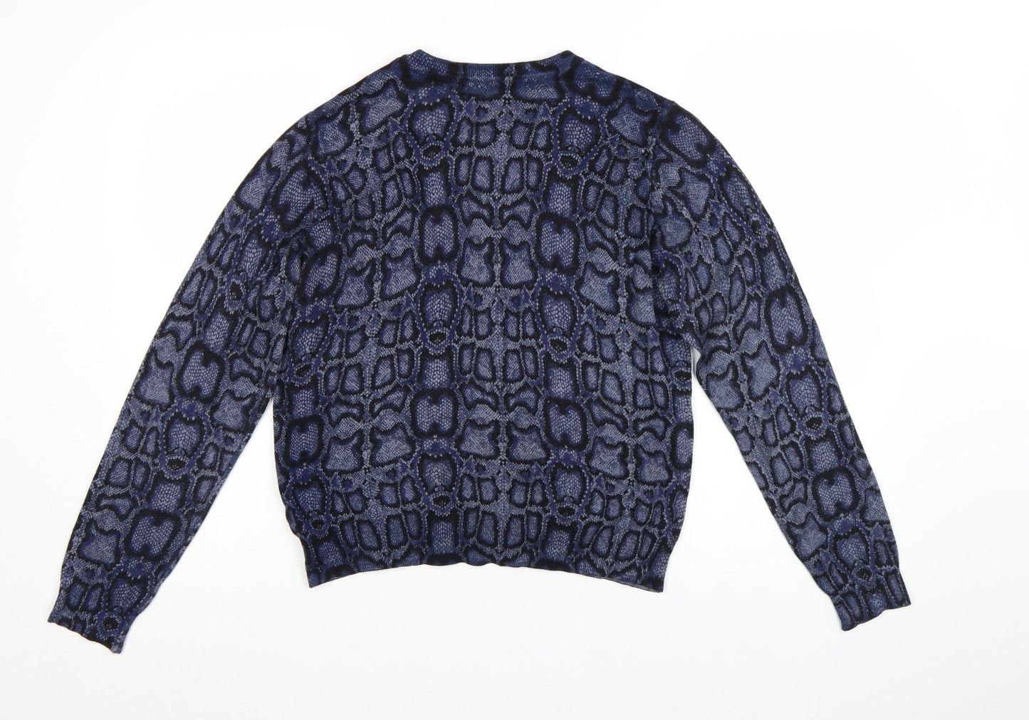 Marks and Spencer Women's Blue Animal Print Cardigan Size 16