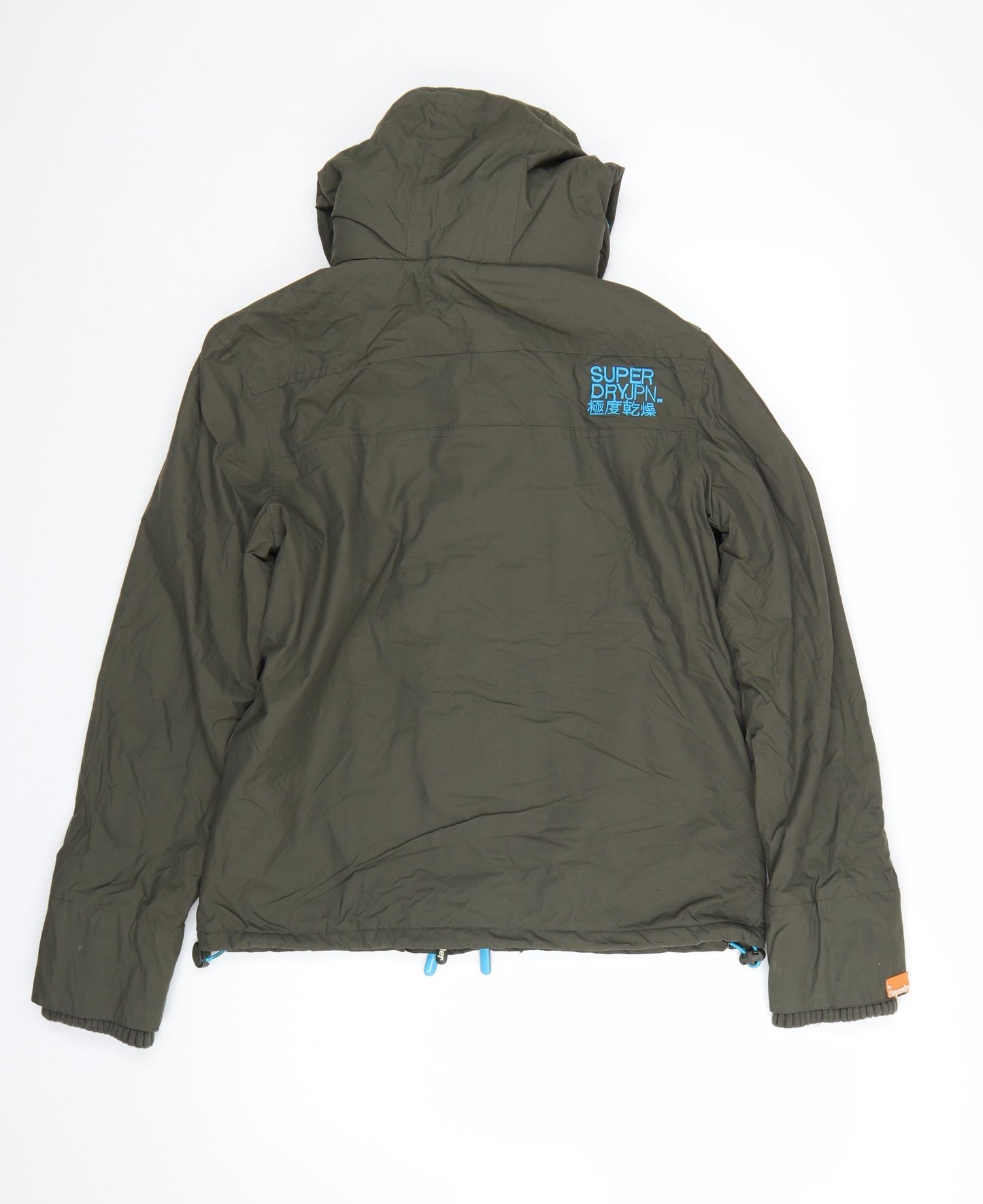Superdry Men's Khaki Windcheater Jacket L Waterproof Hooded