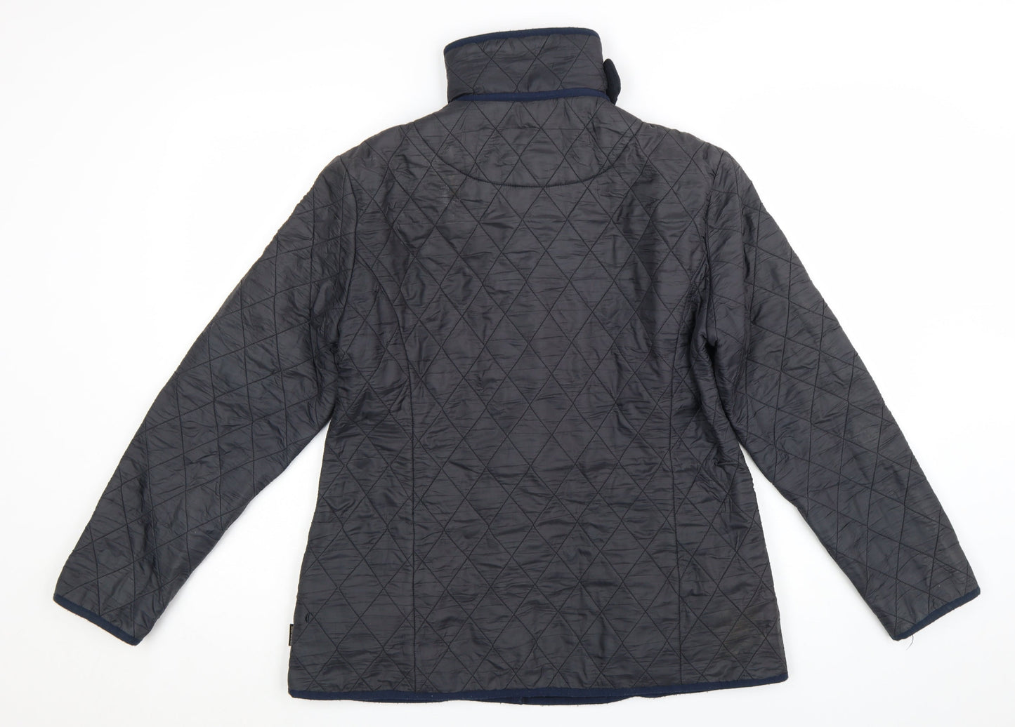 Barbour Women's Blue Quilted Mid-Length Jacket Size 14