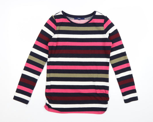 Next Women’s Multicoloured Striped Crew Neck Long Sleeve Jumper Size 6