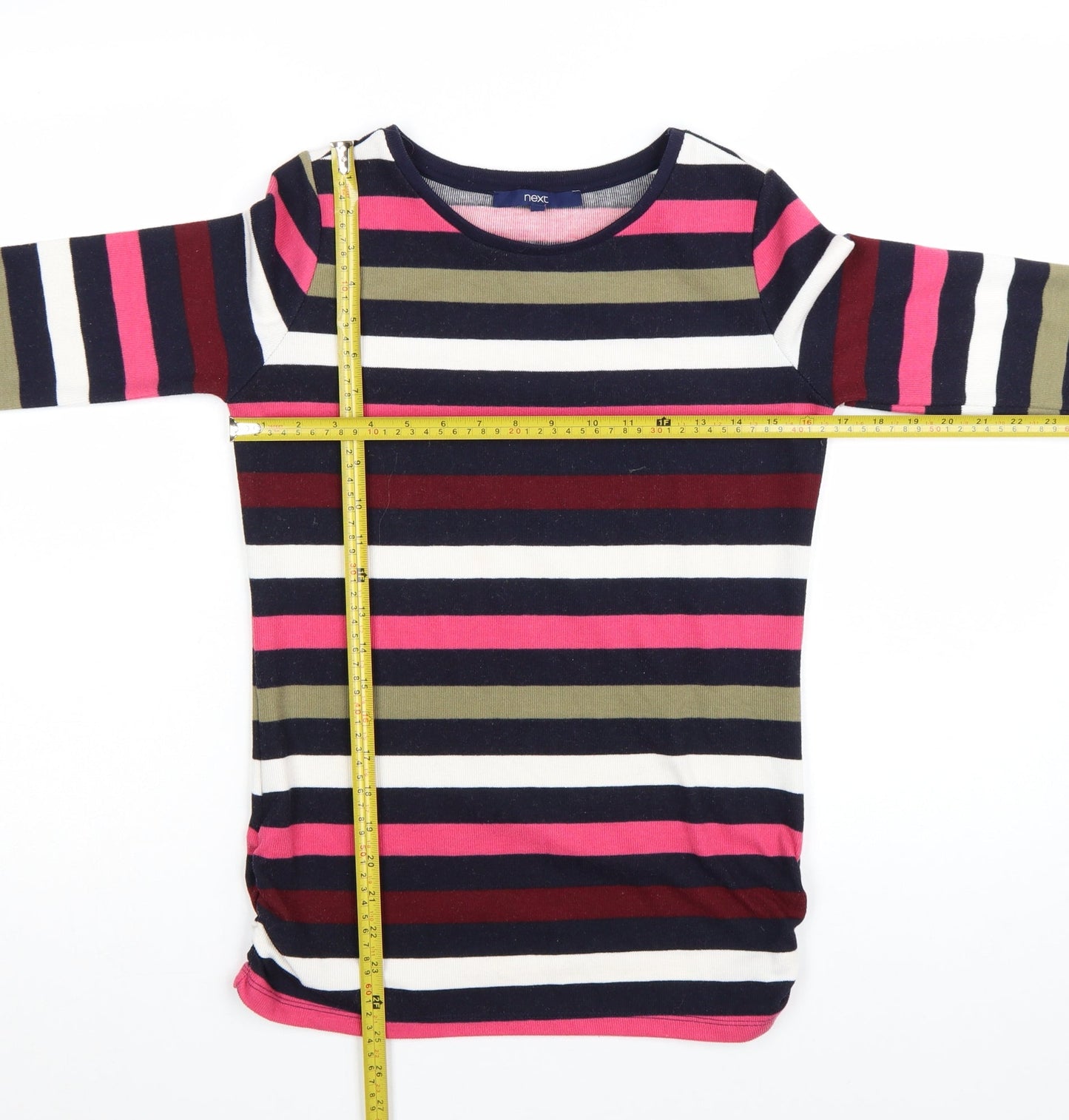 Next Women’s Multicoloured Striped Crew Neck Long Sleeve Jumper Size 6