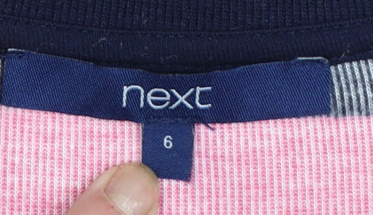 Next Women’s Multicoloured Striped Crew Neck Long Sleeve Jumper Size 6
