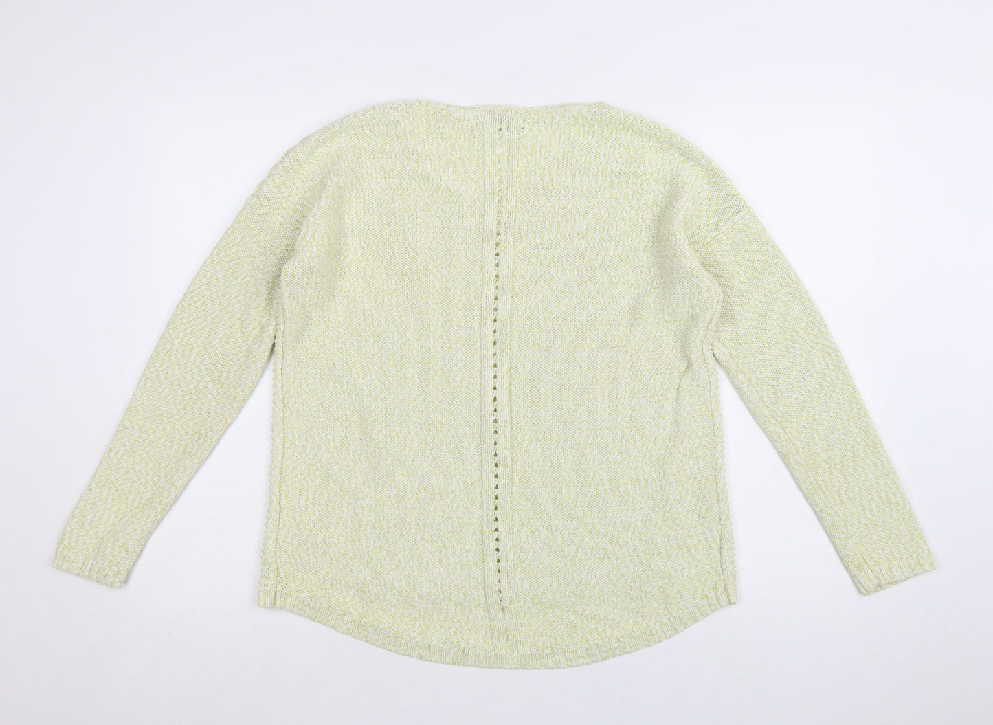 Marks and Spencer Women Green Cotton Knit Jumper Size 14