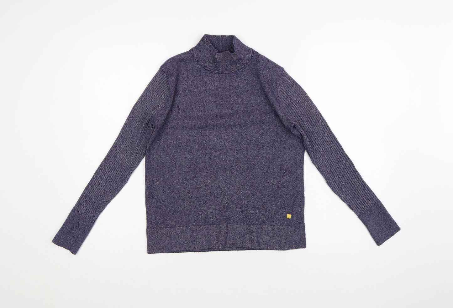 Biba Women's Purple Roll Neck Knit Jumper Size S