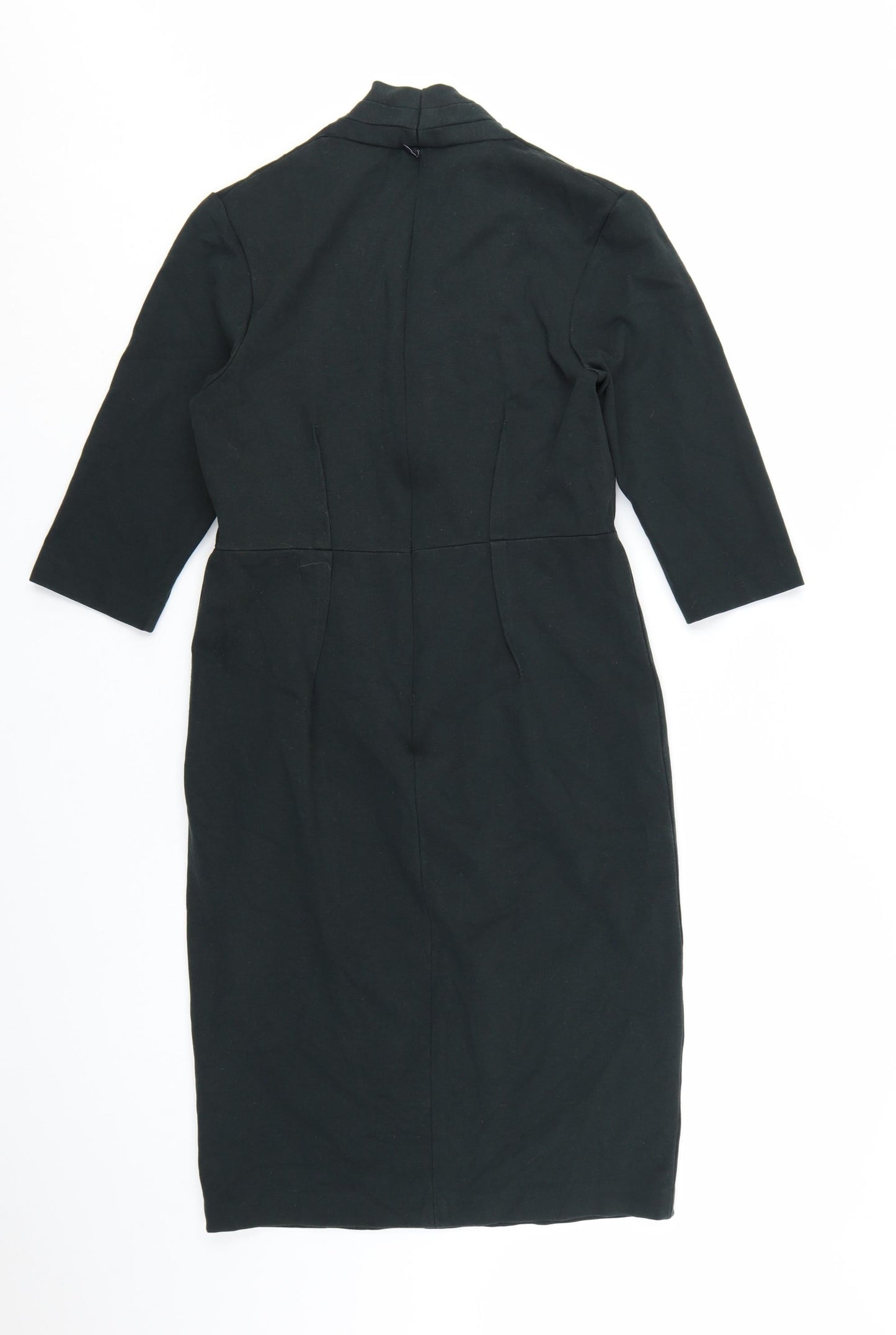 ME+EM Women Black L Sheath Knee Length 3/4 Sleeve Dress