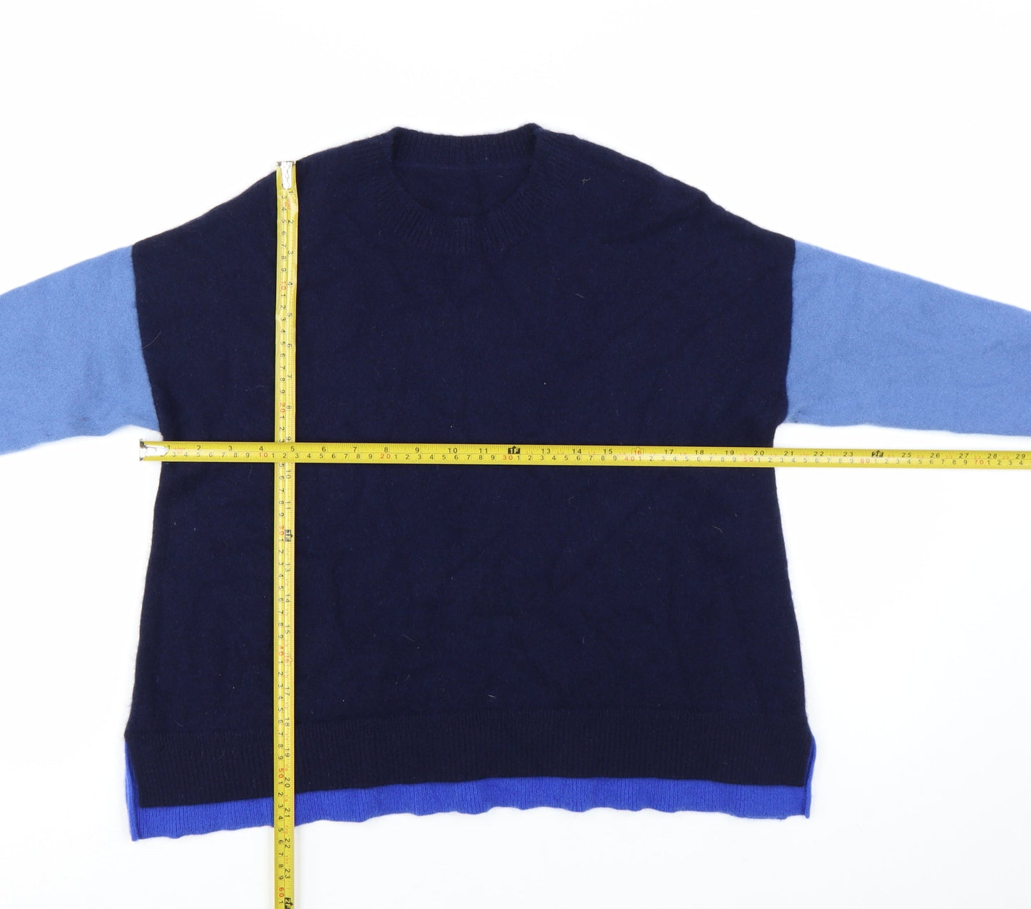 A.T Atsushi Takahama Women's Blue Cashmere Jumper Size 8