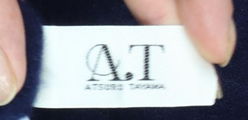 A.T Atsushi Takahama Women's Blue Cashmere Jumper Size 8