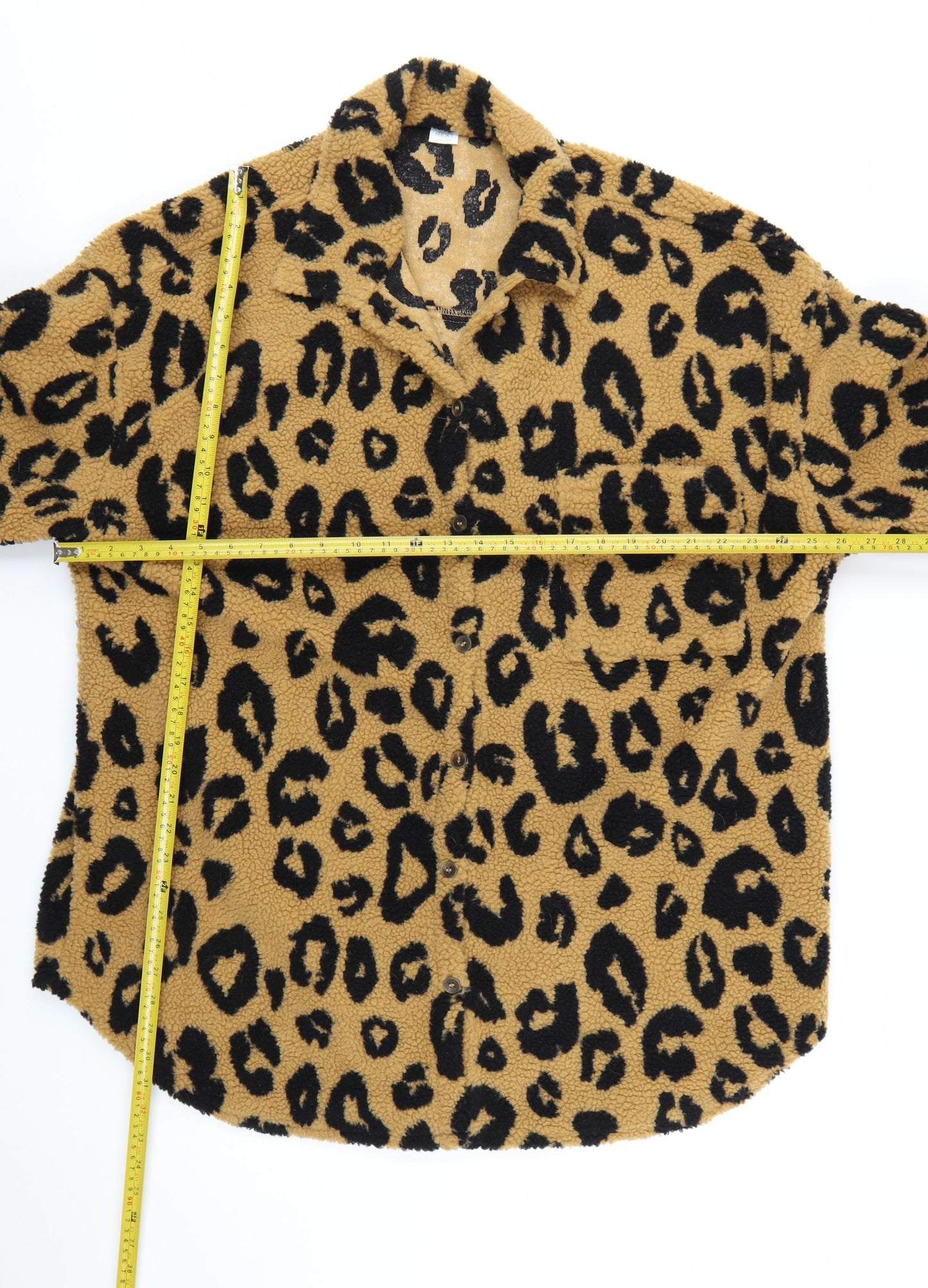 Next Girls Brown Leopard Print Fleece Shirt Jacket 16 Years