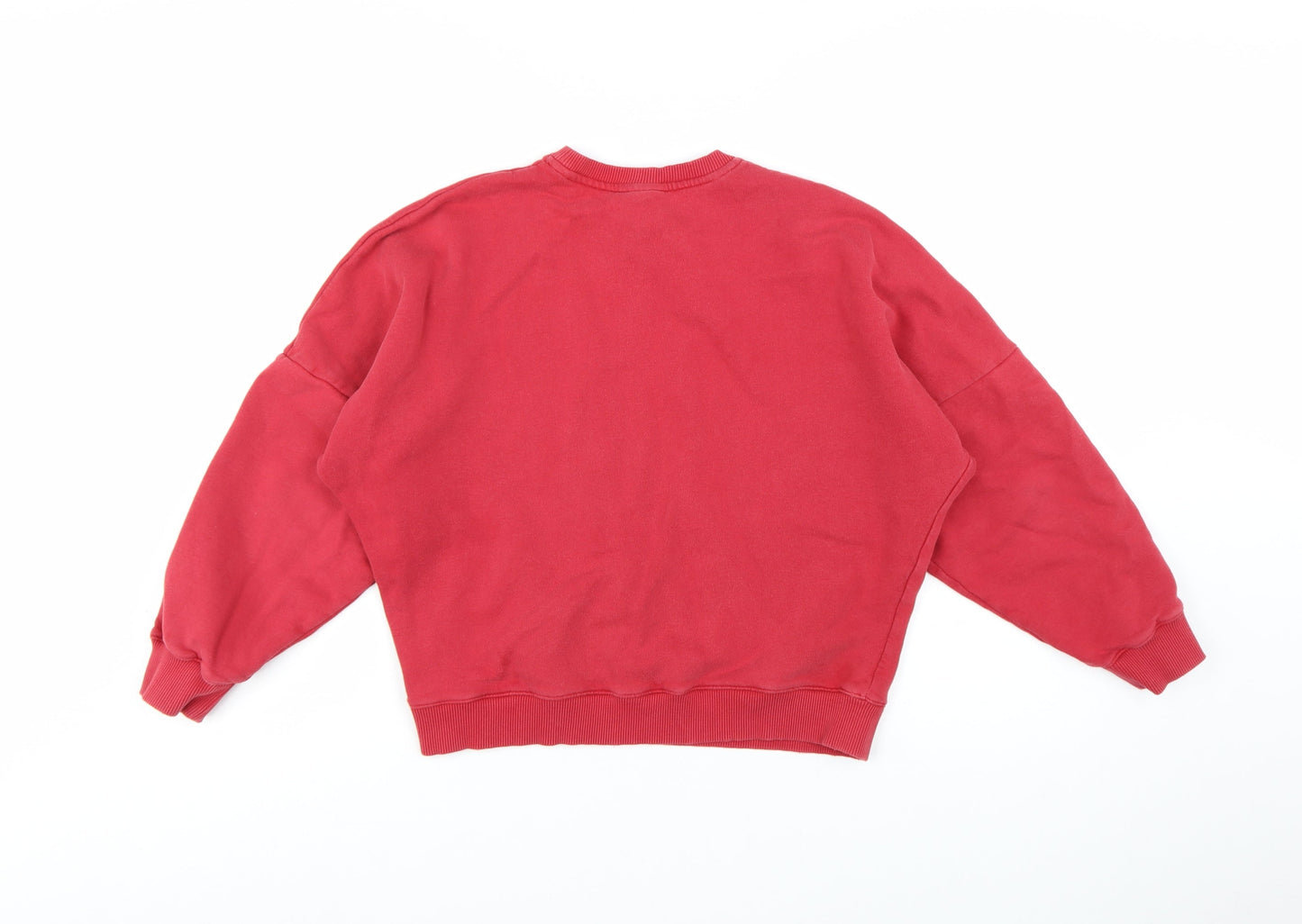 Umbro Womens Red XS Pullover Crew Neck Cotton Sweatshirt