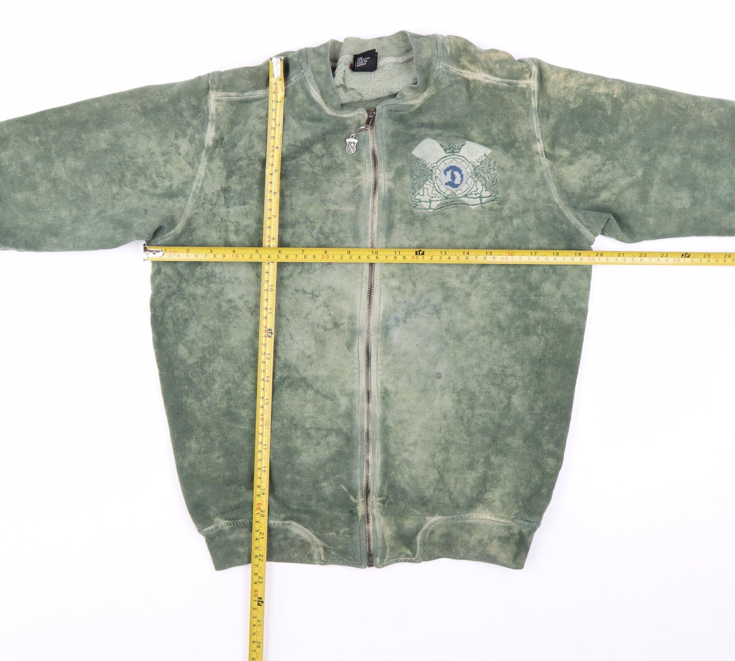 Diesel Men’s Green Full Zip Cotton Sweatshirt Size M