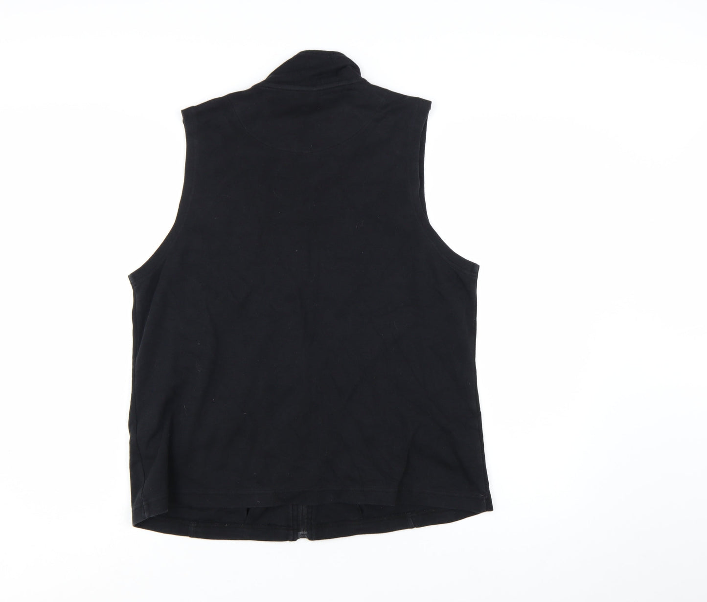 Dash Women’s Black Size 18 Full Zip Vest Hoodie Sleeveless Sweatshirt