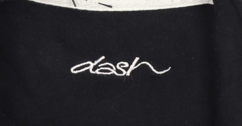 Dash Women’s Black Size 18 Full Zip Vest Hoodie Sleeveless Sweatshirt