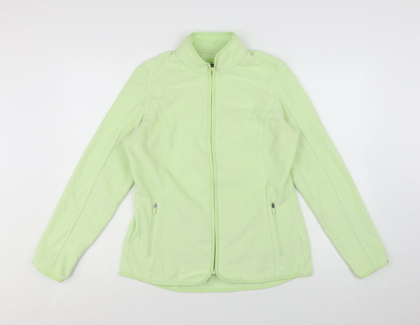 Marks and Spencer Women Pale Green Fleece Zip Jacket Size 12