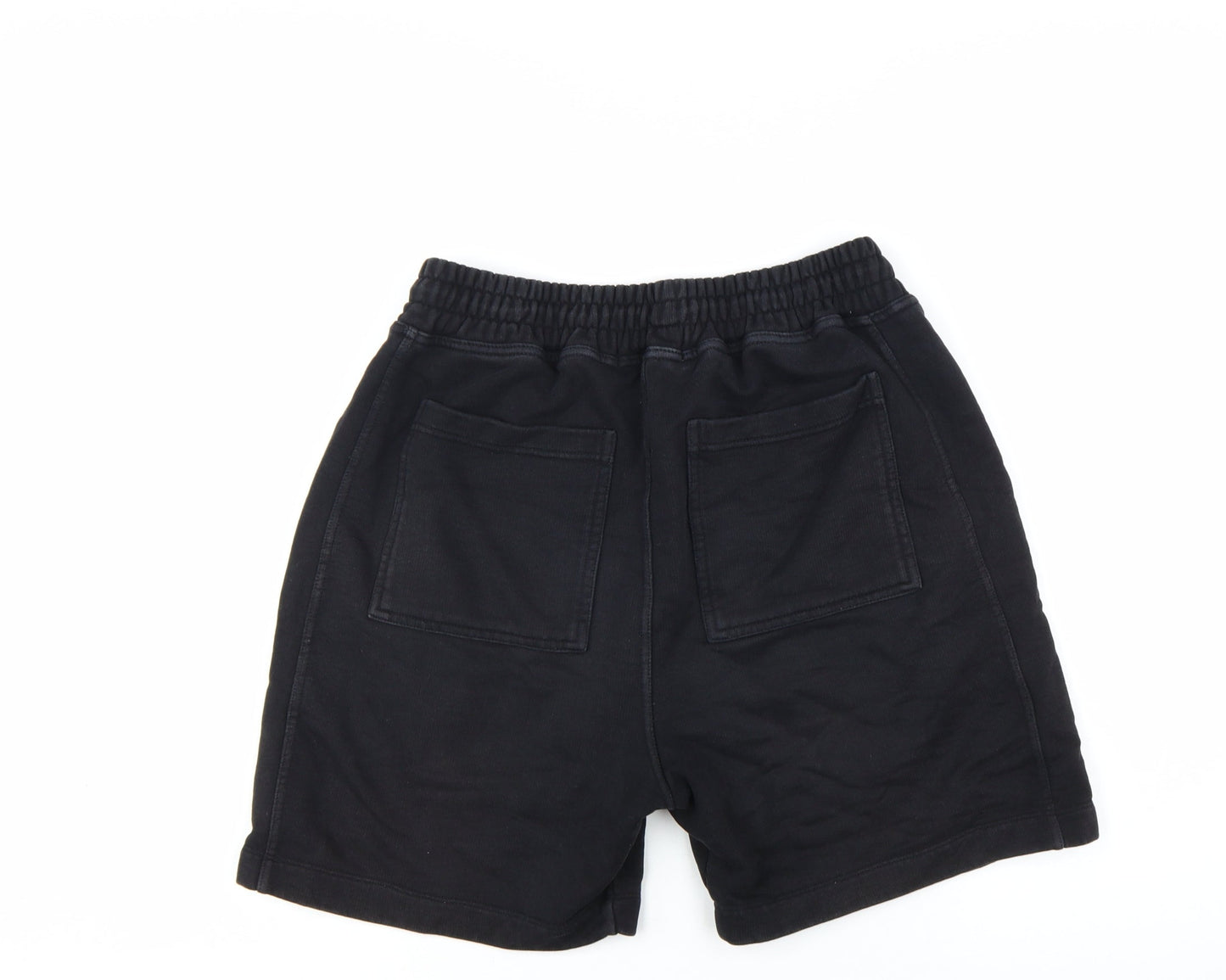 Represent Mens Black Sweat Shorts S Elastic Waist Casual