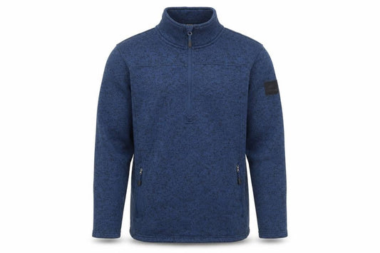 möberg Men's Blue Fleece 1/4 Zip Pullover Sweatshirt Size L