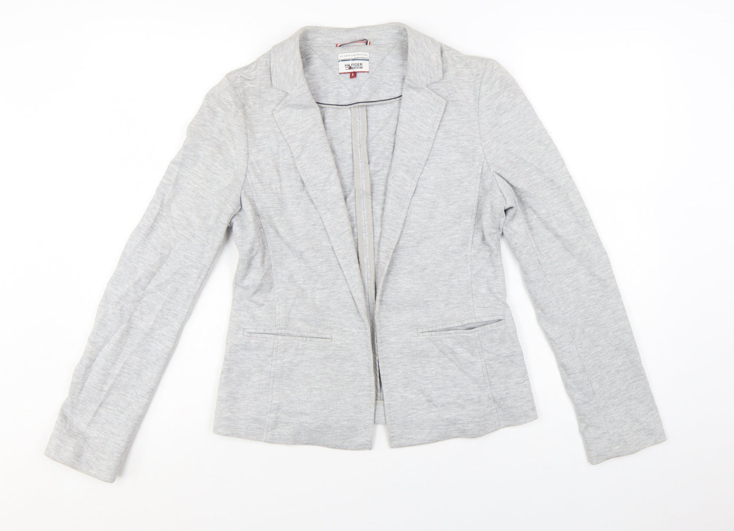 Hilfiger Denim Women's Grey Blazer Jacket Size S Tailored Casual
