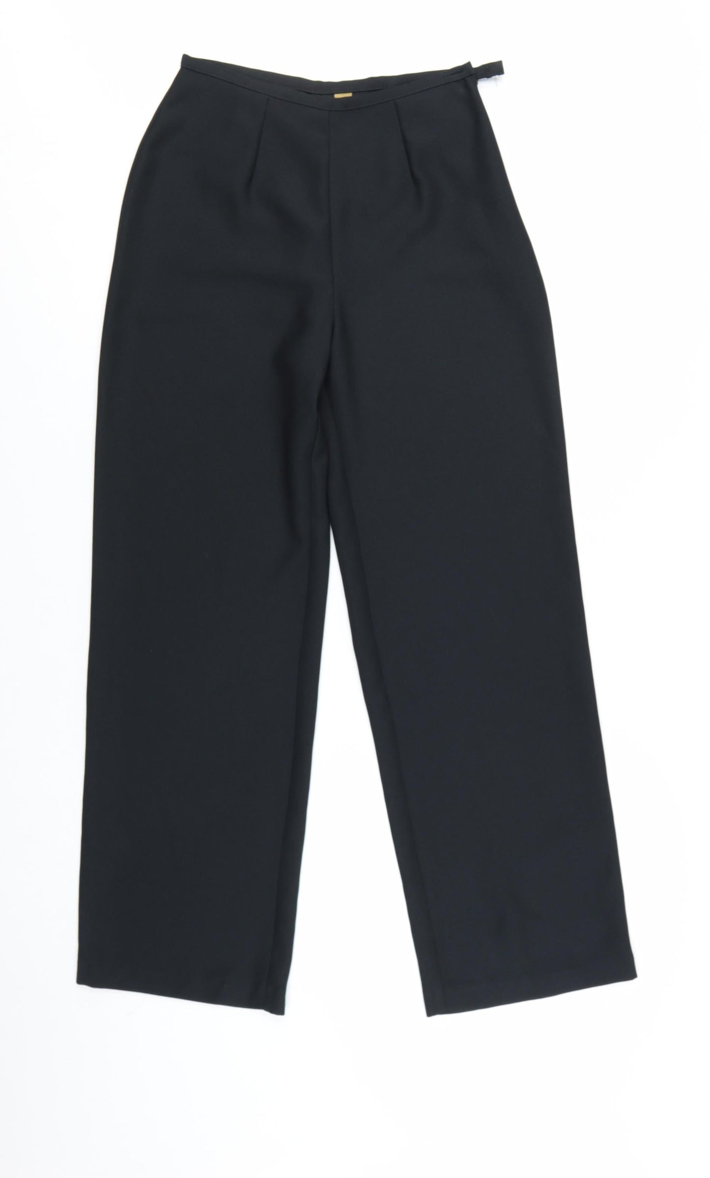 Marks and Spencer Women’s Black Size 8 Pleated Regular Fit Trousers