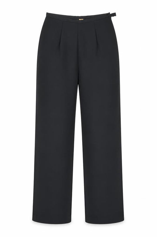 Marks and Spencer Women’s Black Size 8 Pleated Regular Fit Trousers