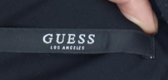 Guess Women's Black Floral Fit & Flare Sleeveless Dress M