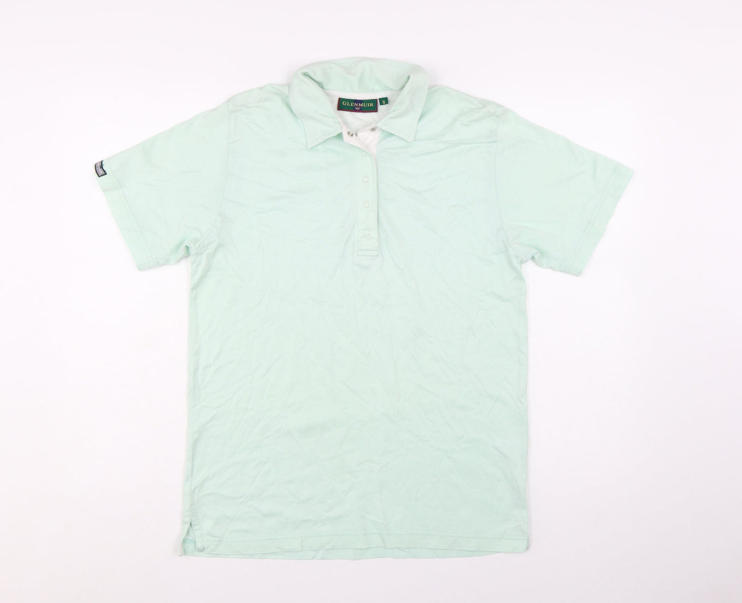 Glenmuir Women's Green Cotton Polo Shirt Size S Short Sleeve Classic