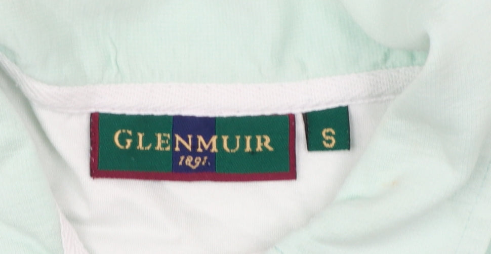 Glenmuir Women's Green Cotton Polo Shirt Size S Short Sleeve Classic