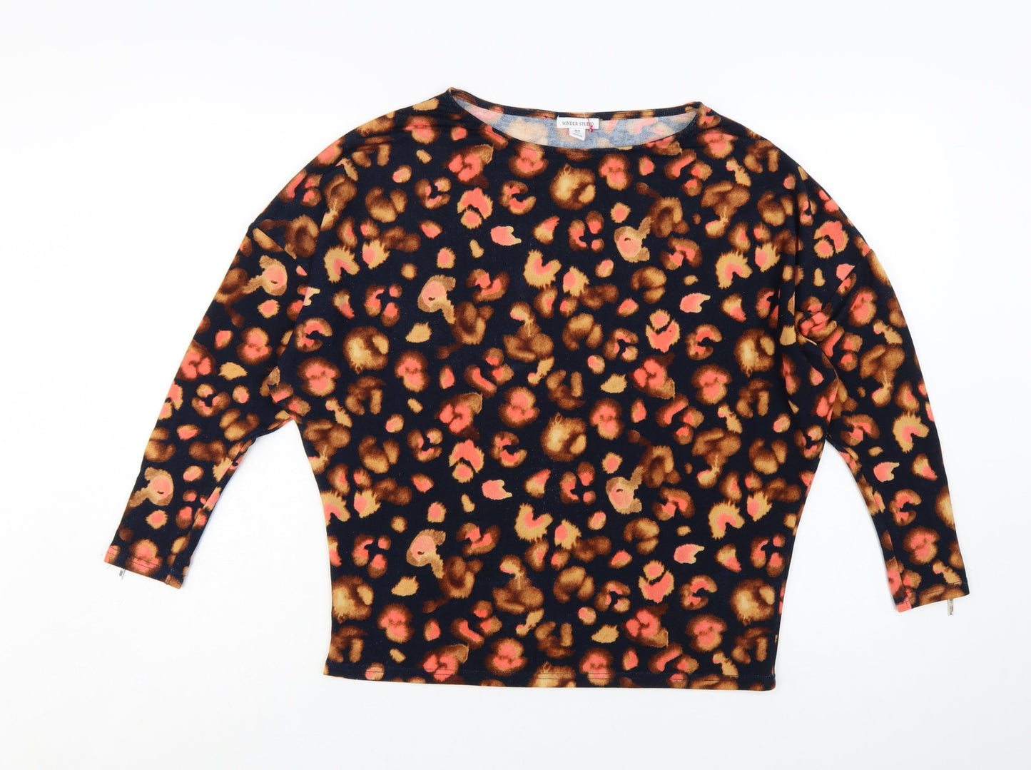 Sonder Studio Women’s Multicoloured Leopard Print Tunic Blouse UK10