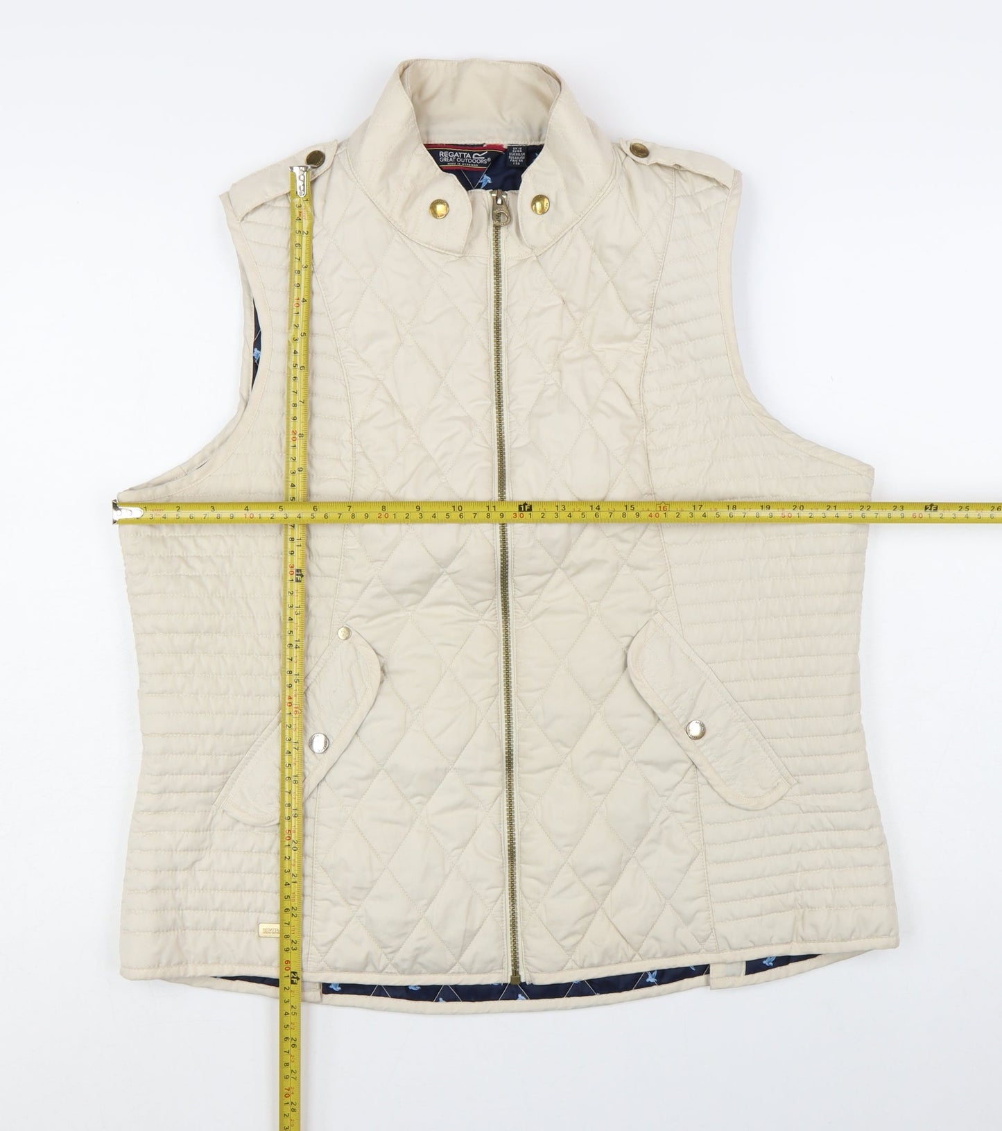 Regatta Women's Beige Quilted Waistcoat Size 18 Outdoor Padded Gilet