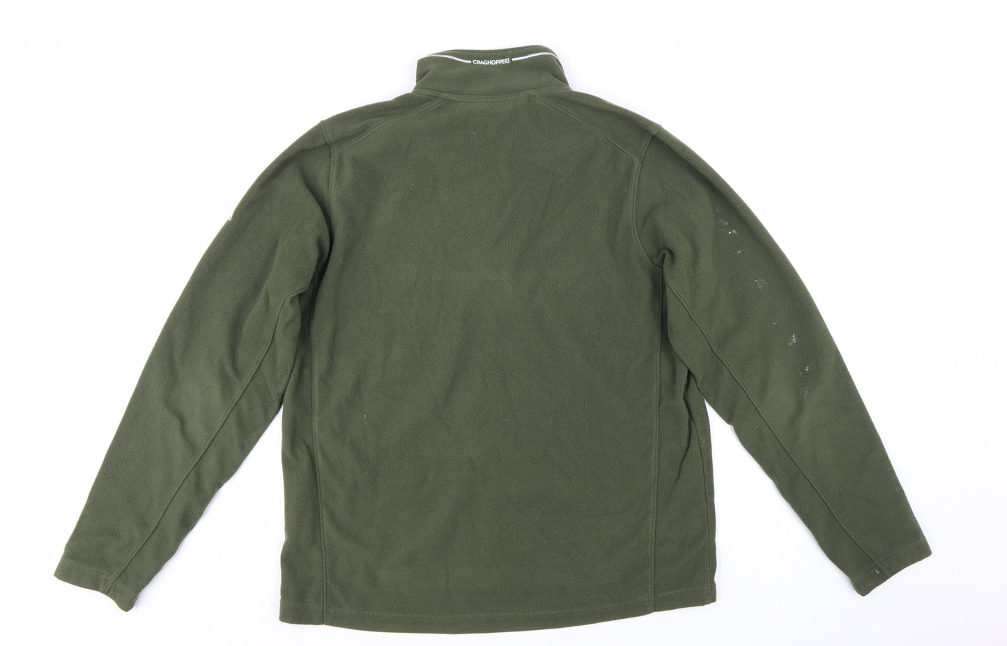 Craghoppers Men's Green Fleece 1/4 Zip Pullover Sweatshirt M