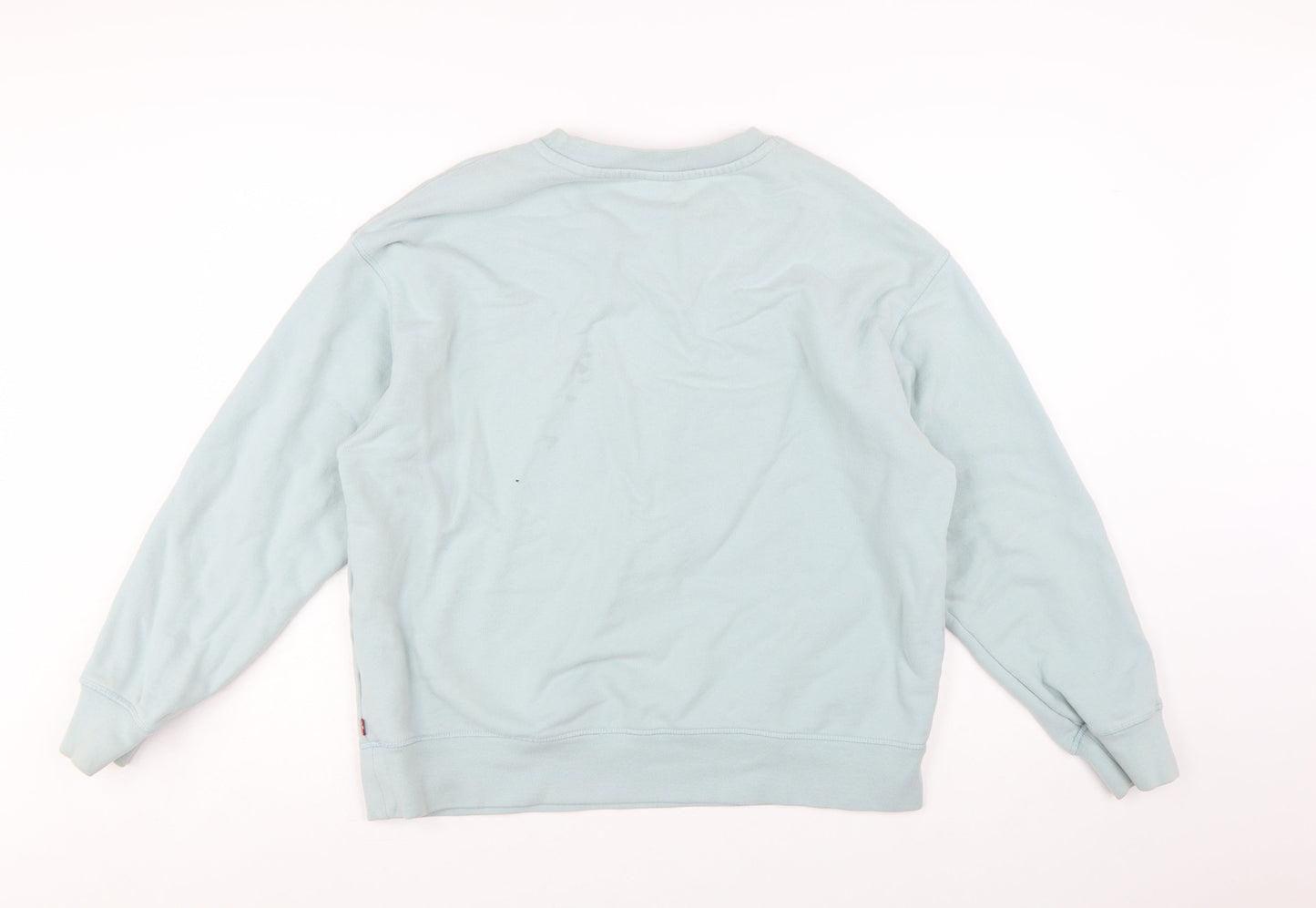 Levi's Women's Blue XL Pullover Sweatshirt with Floral Logo