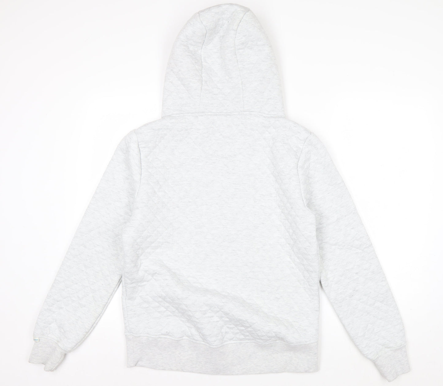 Brakeburn Women’s Grey Quilted Full Zip Hoodie Size 12