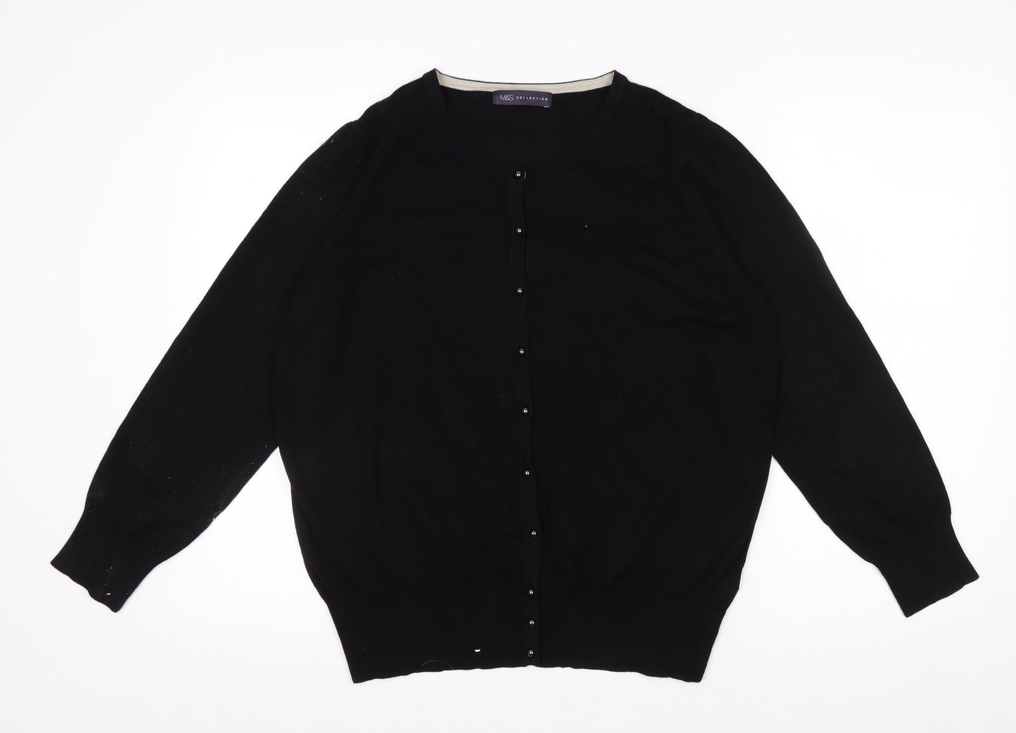 Marks and Spencer Women’s Black Long Sleeve Cardigan Size 20