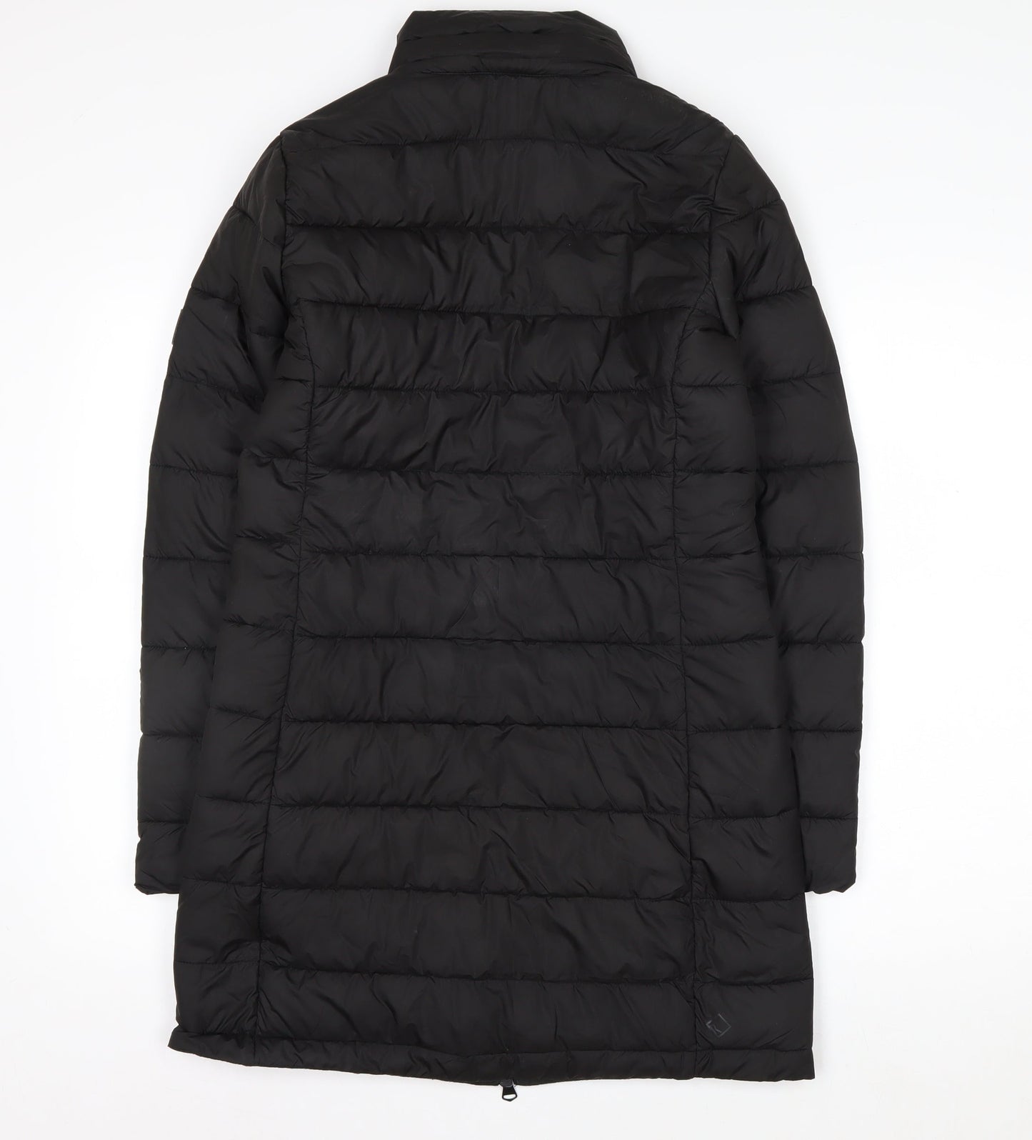 Regatta Womens Black Long Puffer Coat Size 8 Water Resistant