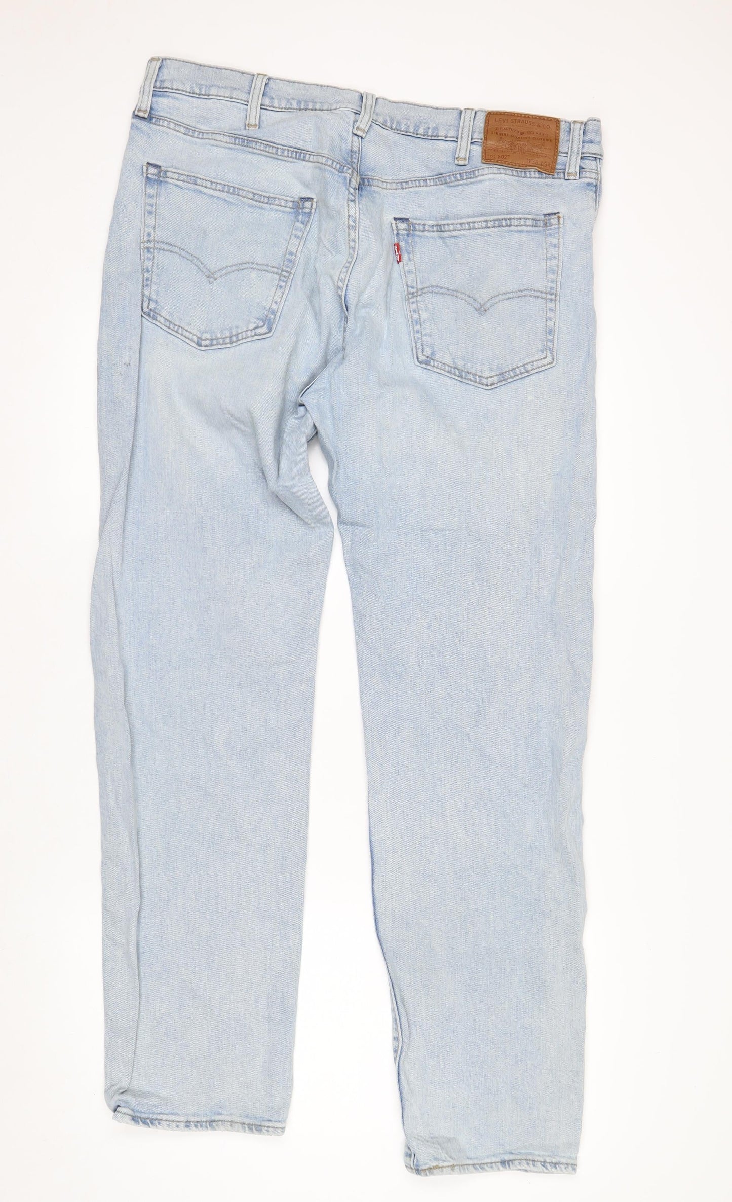 Levi's 502 Men's Light Blue Straight Denim Jeans W38 L34