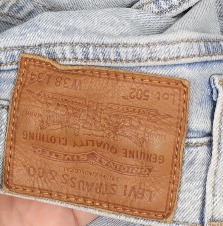 Levi's 502 Men's Light Blue Straight Denim Jeans W38 L34