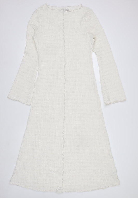 Marks and Spencer Women’s White Tall Size 10 Bodycon Midi Dress