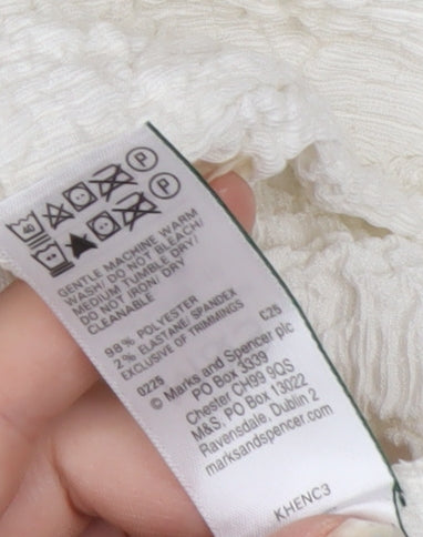 Marks and Spencer Women’s White Tall Size 10 Bodycon Midi Dress